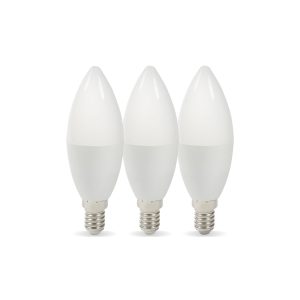 Набор лампочек LED C37 E14 8Вт 3 шт LED C37 E14 8Вт 3 шт